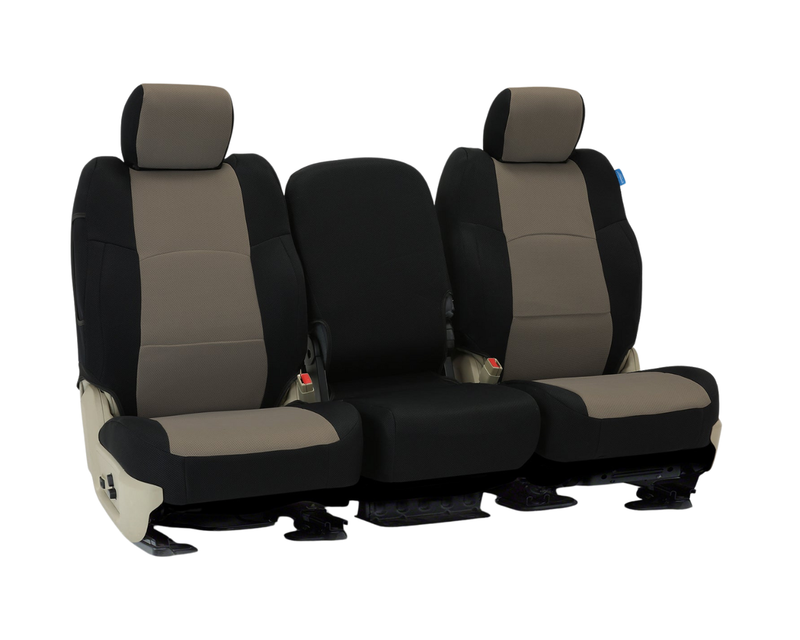 Custom Fit Spacermesh Seat Cover - Taupe with Black