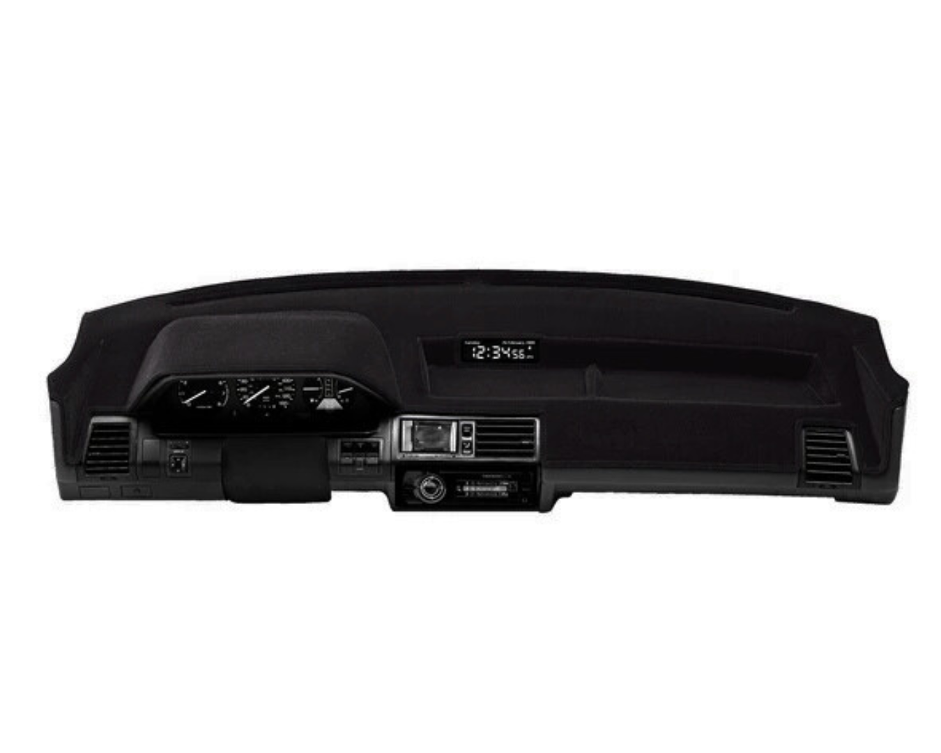 Custom Fit Velour Dashboard Cover - Black