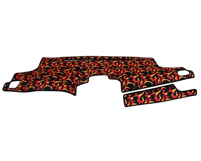 Custom Fit Velour Dashboard Cover - Fire