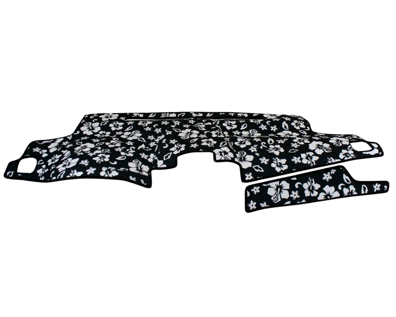 Custom Fit Velour Dashboard Cover - Hawaiian Black