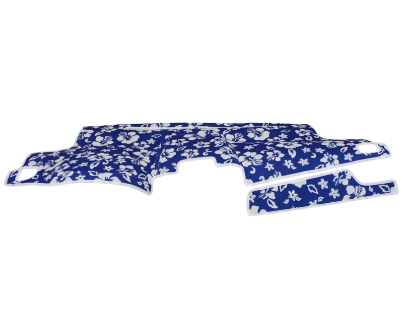 Custom Fit Velour Dashboard Cover - Hawaiian Blue