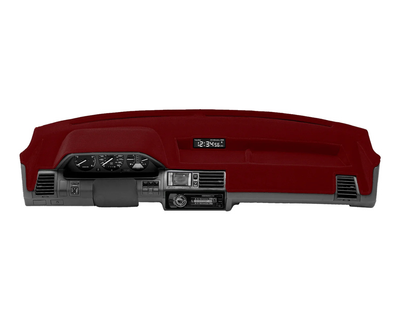 Custom Fit Velour Dashboard Cover - Red
