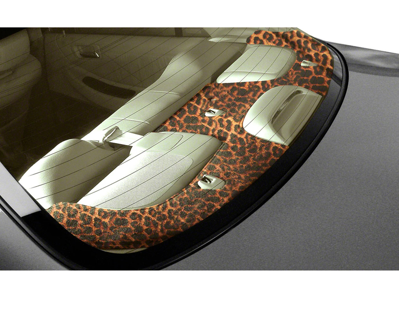 Custom Fit Velour Rear Deck Cover - Cheetah