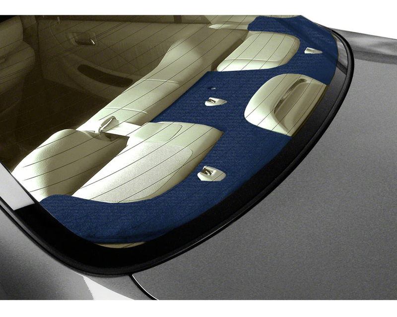 Custom Fit Velour Rear Deck Cover - Dark Blue