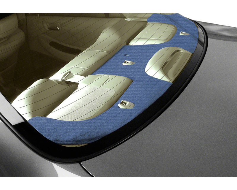 Custom Fit Velour Rear Deck Cover - Medium Blue