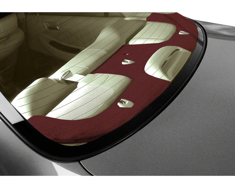 Custom Fit Velour Rear Deck Cover - Wine