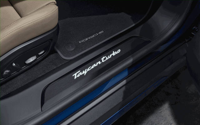 Door Sill Guards - Brushed Aluminum - Taycan | 2020-2024