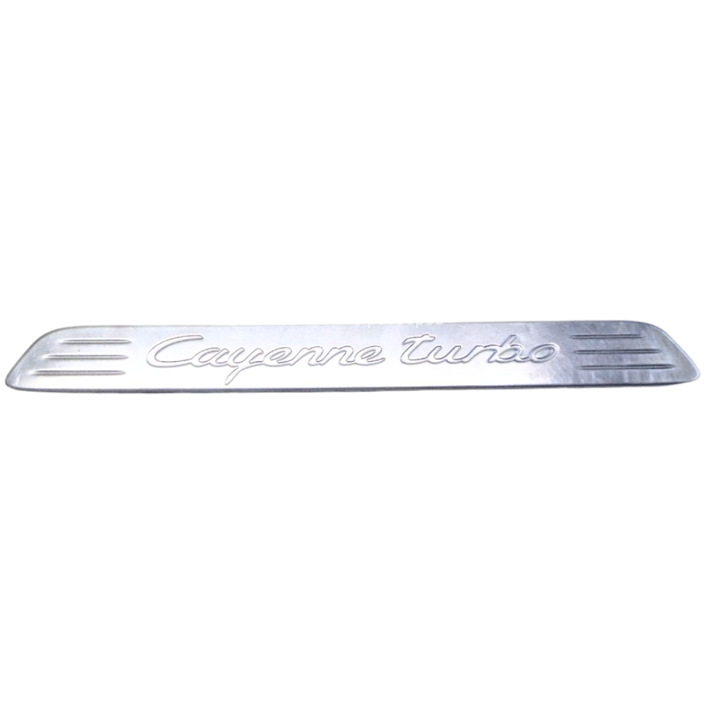 Door Sill Plate Insert - Stainless Steel - Cayenne | 2011-2018