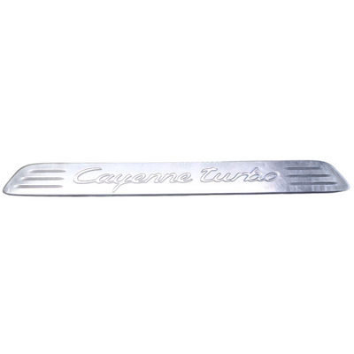 Door Sill Plate Insert - Stainless Steel - Cayenne | 2011-2018