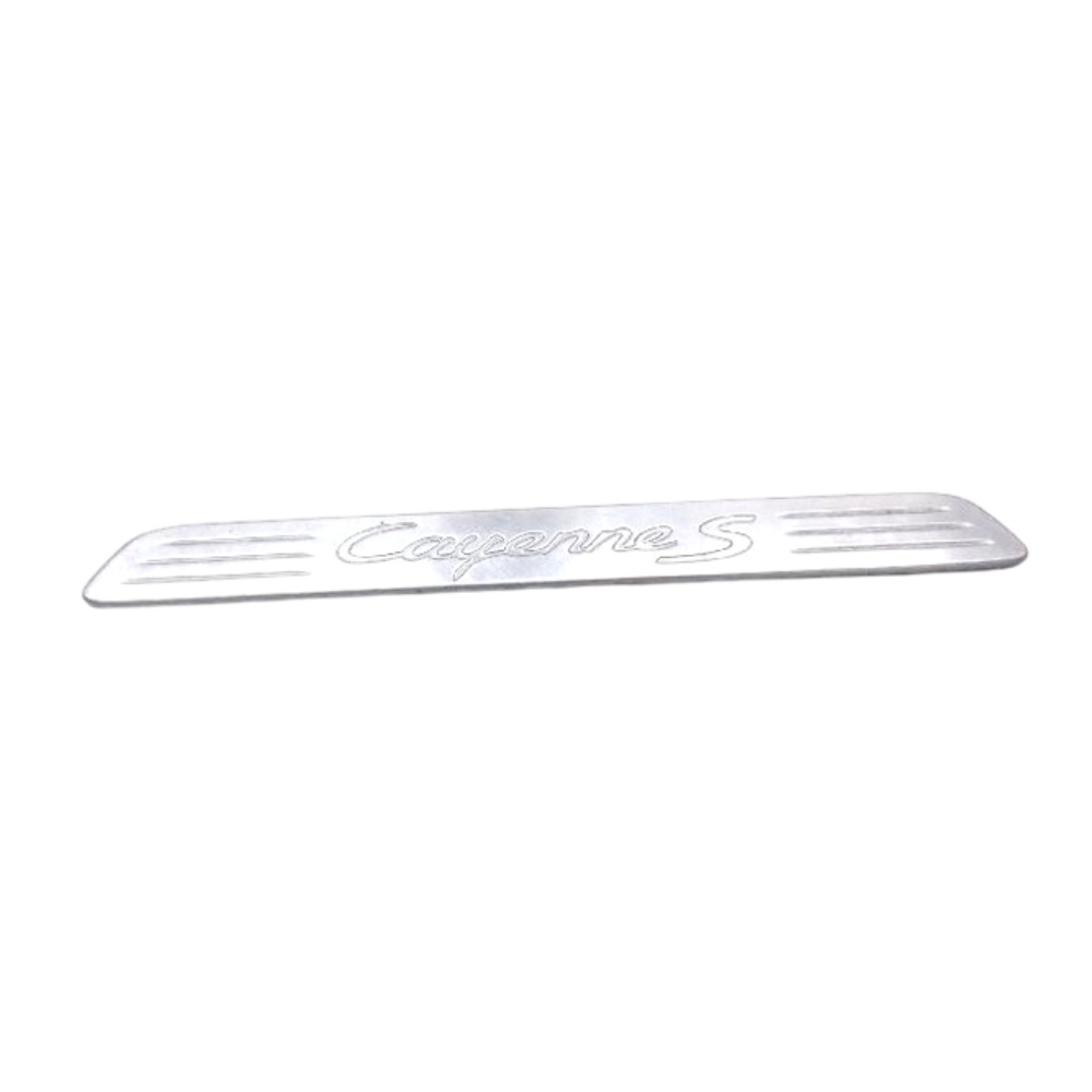 Door Sill Plate Insert - Stainless Steel - Cayenne | 2011-2018
