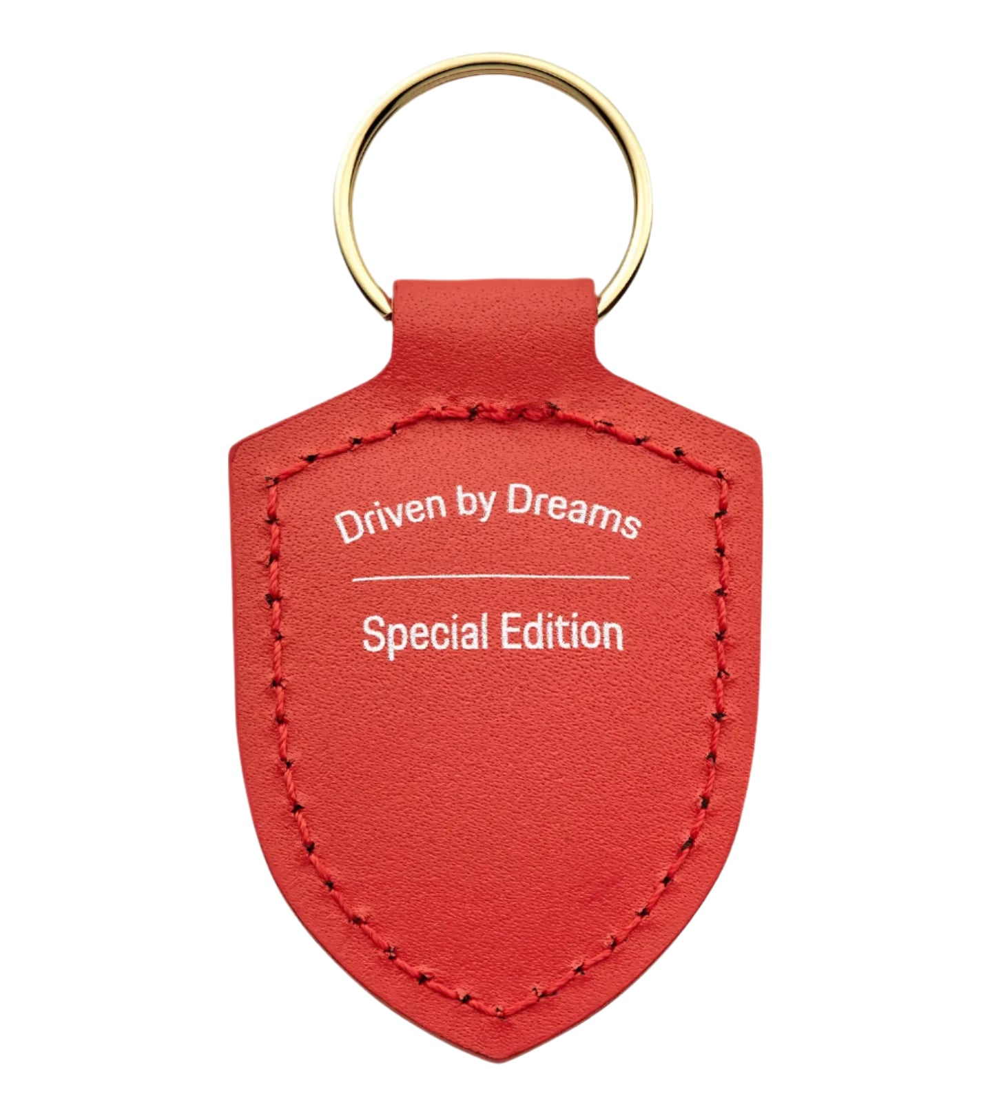 Driven By Dreams 75Y Porsche Crest Keyring - Lava Orange
