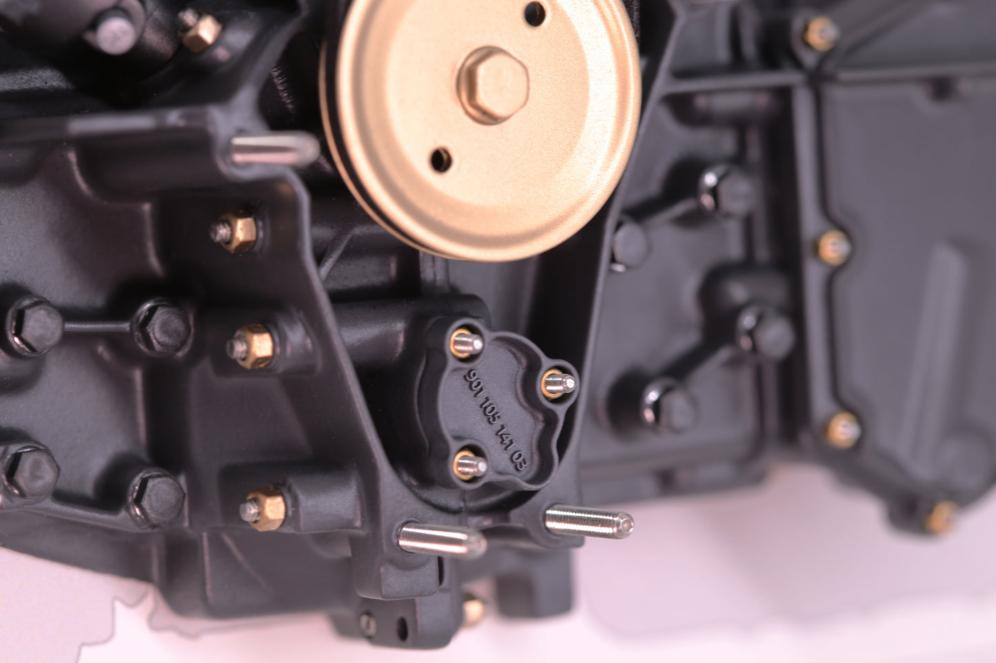 Engine 911 Model Magnesium Engine Cutaway Porsche Art Box Framed