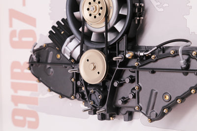 Engine 911 R Model Engine Cutaway Porsche Art Box Framed