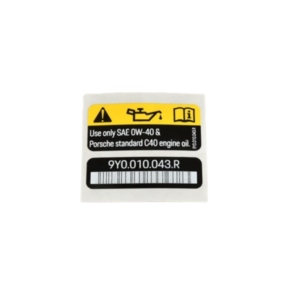 Engine Oil Sticker - Cayenne | 2020-2023