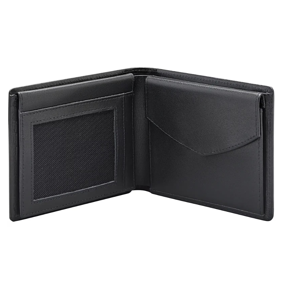 Essential Embossed Porsche Logo Cowhide Leather Men's Wallet