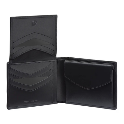 Essential Embossed Porsche Logo Cowhide Leather Men's Wallet
