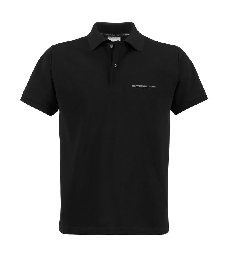 Essential Men's Black Polo Shirt - Large