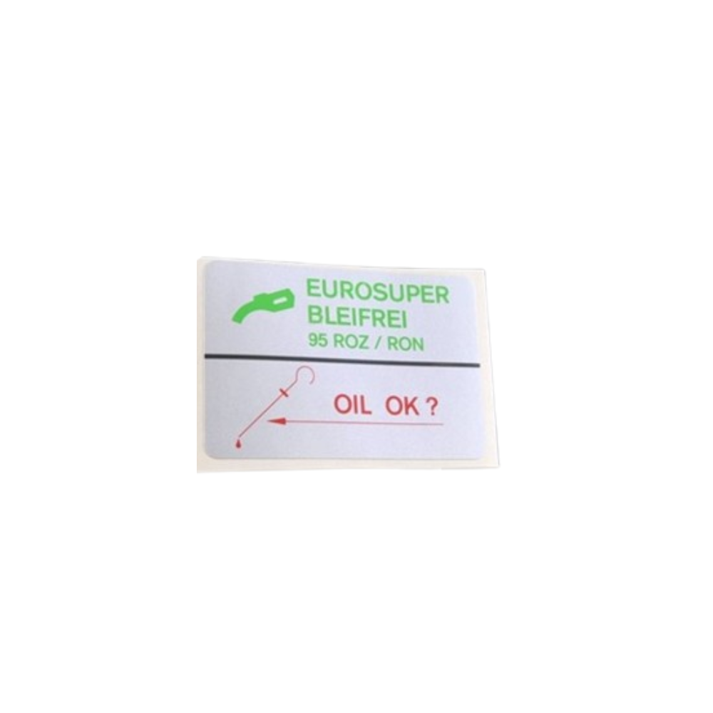 Eurosuper 95 Octane Decal - 928 | 944 | 911 | 1987-1995