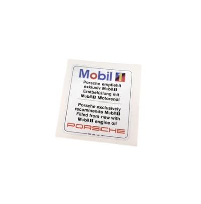 Factory Fill Mobil 1 Decal - 911 | 1995-1998