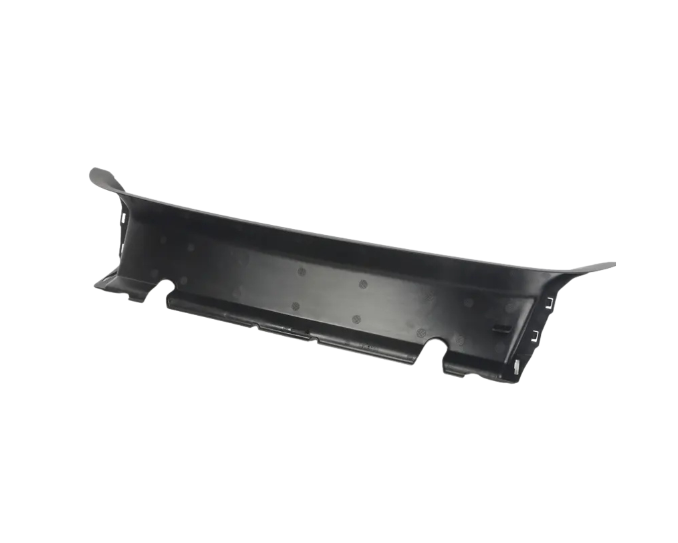 Front Bumper Air Guide - Center - Matt Black - Cayman | 2020-2025