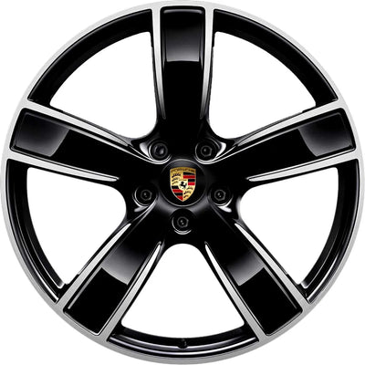Front Jet Black Alloy Wheel - 10JX22 - ET48 - Cayenne | 2019-2023