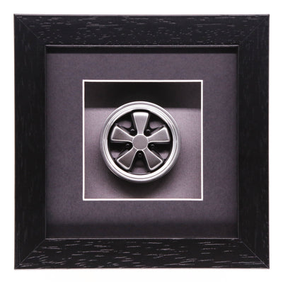 Fuchs 15" Wheel Model Silver Hand Assembled And Box Framed
