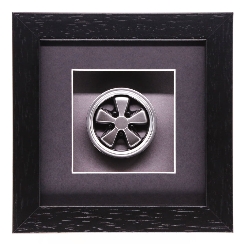 Fuchs 15" Wheel Model Silver Hand Assembled And Box Framed