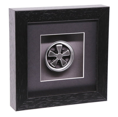 Fuchs 15" Wheel Model Silver Hand Assembled And Box Framed