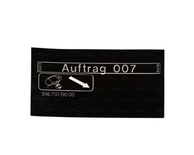 Fuel Filler Flap Sticker - 911 | Boxster | 1997-2004