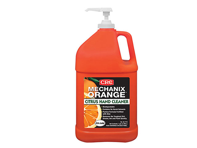 Hand Cleaner - CRC Mechanix Orange Citrus Hand Cleaner 1 Gallon Bottle w/Pump SL1719
