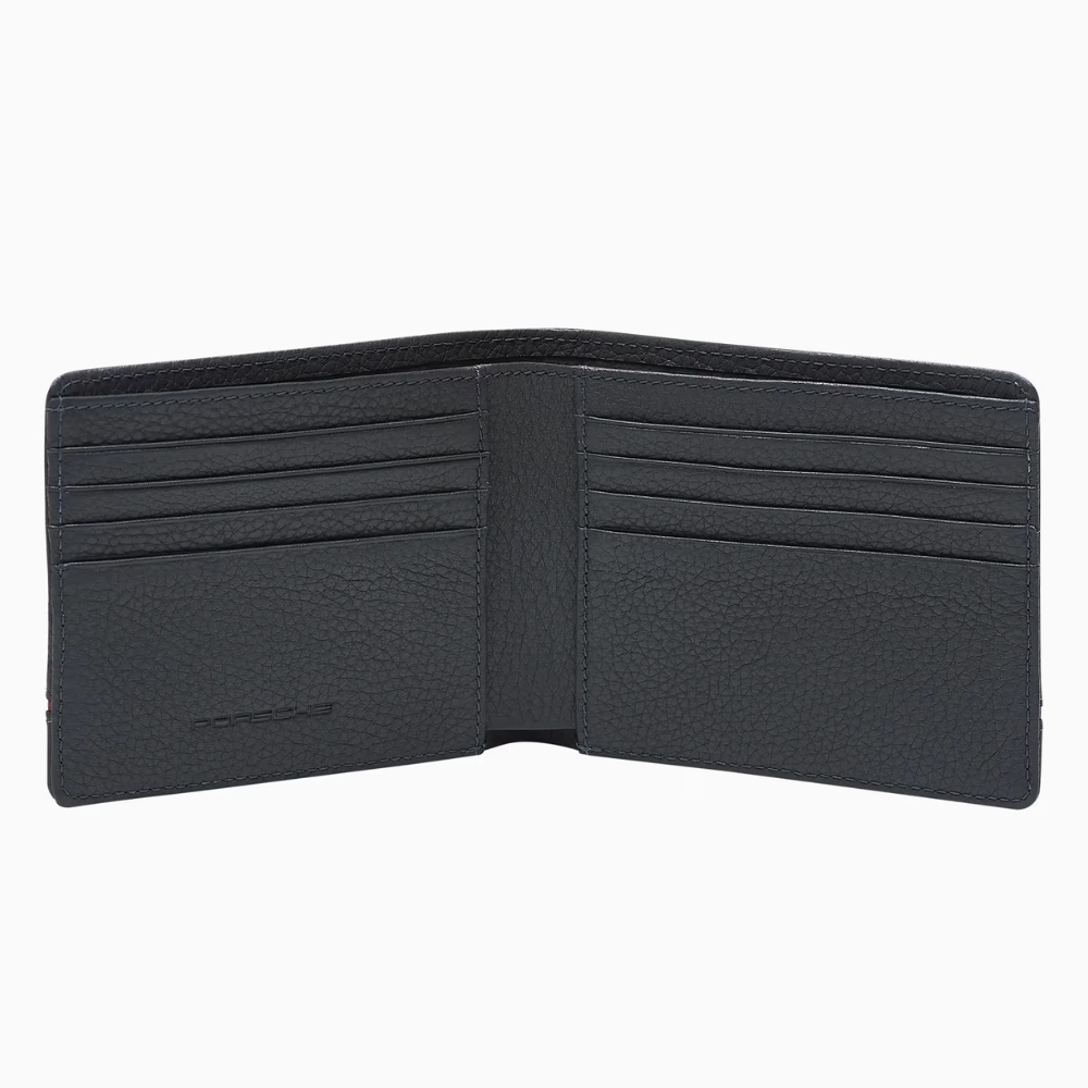 Heritage Embossed Porsche Logo Cowhide Leather Credit Card Case
