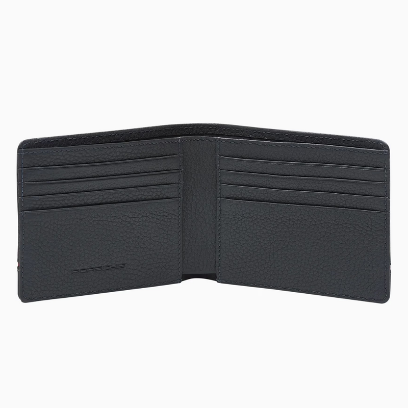 Heritage Embossed Porsche Logo Cowhide Leather Credit Card Case