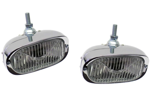 Hella 128 Fog Light Set, Clear, 356B/356C/911/912 (60-69)