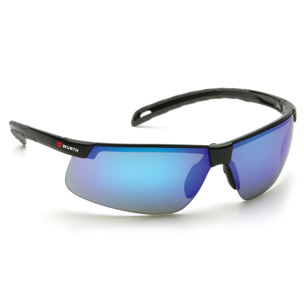 Ice Blue Mirror Lens Element Safety Glasses