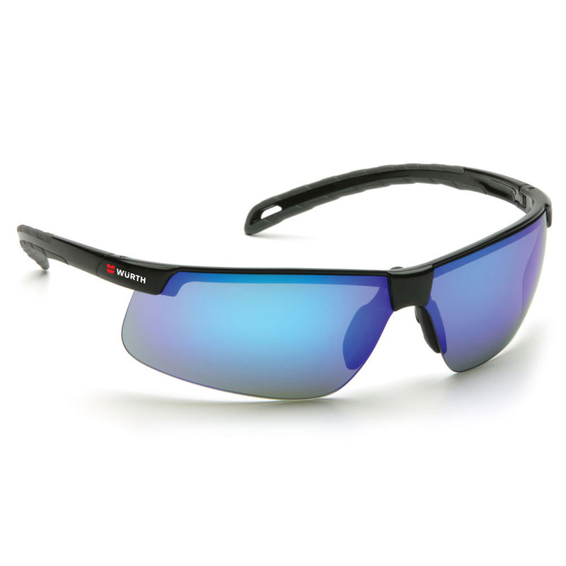 Ice Blue Mirror Lens Element Safety Glasses