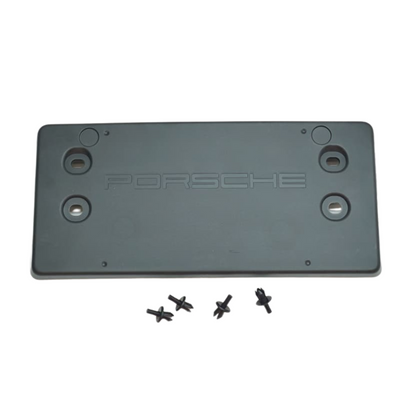 License Plate Bracket - Satin Black - Cayenne | 2011-2014