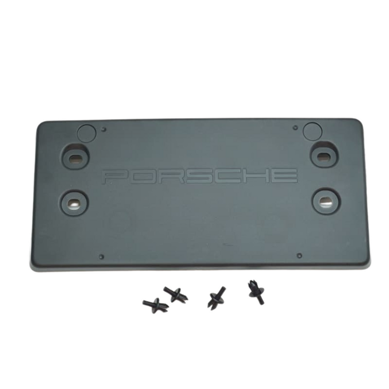 License Plate Bracket - Satin Black - Cayenne | 2011-2014