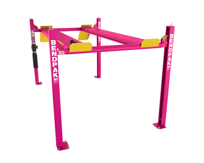 Limited Edition Pink HD-9 Four Post Car Lift