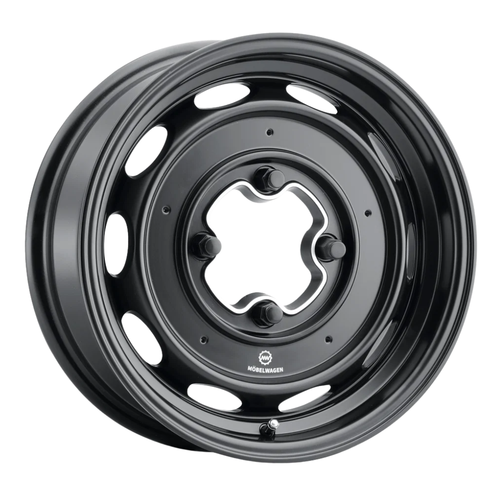 430B Interceptor Wheel - Satin Black - 15"x5.5" - 4x130mm +20