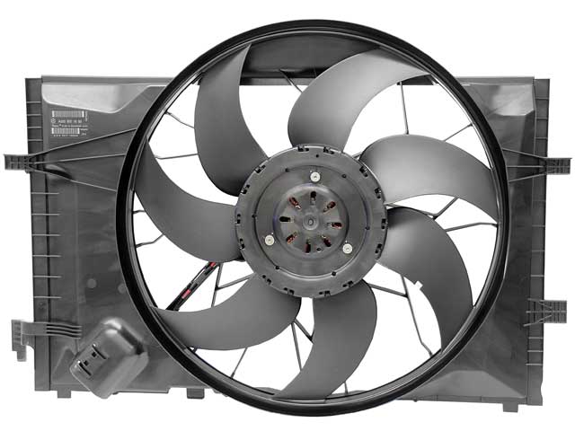 Mercedes-Benz Auxiliary Fan Assembly Includes Shroud - Between Radiator and Engine | 2003-2008 2035001693