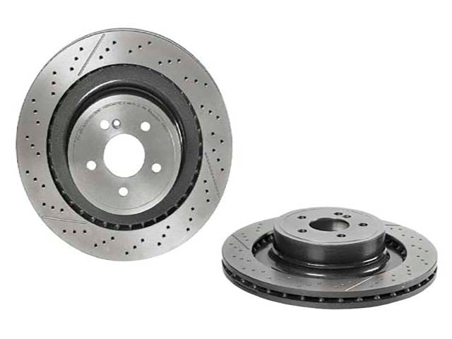 Mercedes-Benz Brake Disc - Vented / Slotted and Cross Drilled 360 X 26 mm | 2010-2018 2124230412