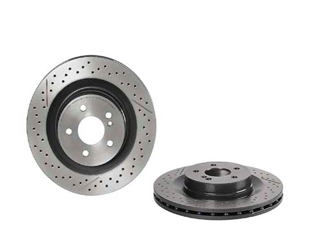 Mercedes-Benz Brake Disc - Vented / Slotted and Cross-Drilled 330 X 26 mm | 2008-2015 2044230412