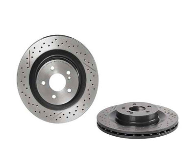 Mercedes-Benz Brake Disc - Vented / Slotted and Cross-Drilled 330 X 26 mm | 2008-2015 2044230412