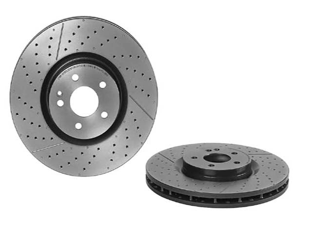 Mercedes-Benz Brake Disc - Vented / Slotted and Cross-Drilled 350 X 32 mm | 2014-2019 1764210212