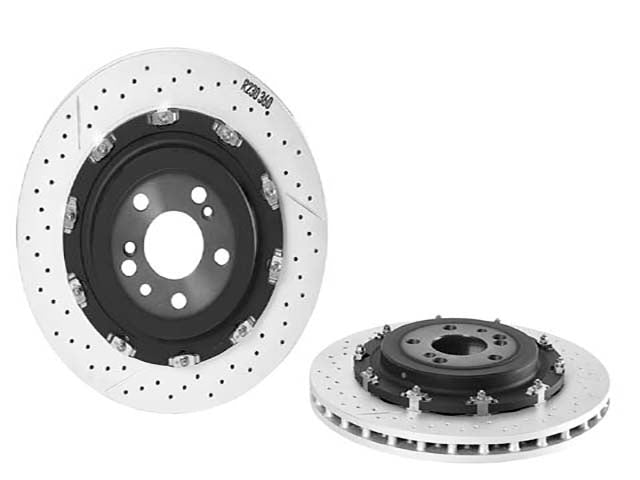 Mercedes-Benz Brake Disc - Vented / Slotted and Cross-Drilled 360 X 26 mm | 2005-2011 2304231412