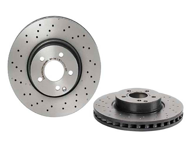 Mercedes-Benz Brake Disc - Vented and Cross Drilled 322 X 32 mm | 2008-2017 000421301207