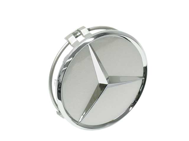 Mercedes-Benz Center Hub Cap for Alloy Wheel Burnished Silver Plastic | 2001-2026 66470202