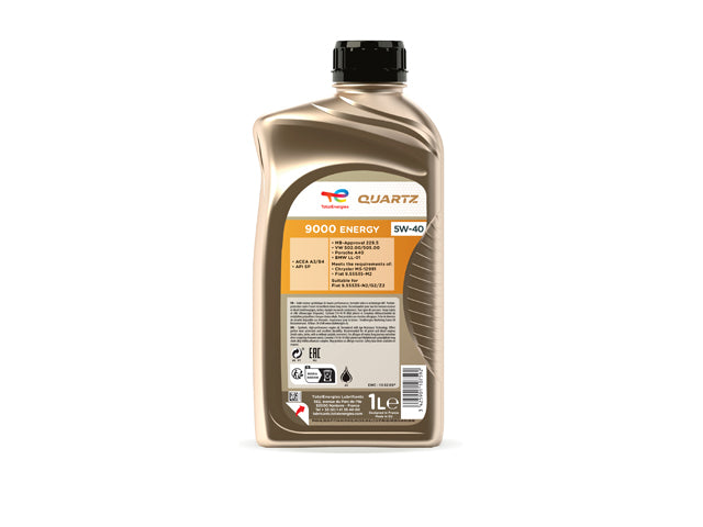 Mercedes-Benz Engine Oil - Total Quartz 9000 Energy - 5W-40 Synthetic 1 Liter | 1955-2026 213765