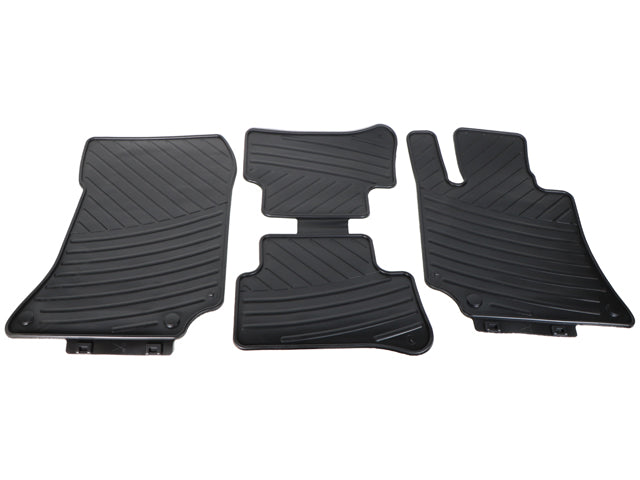Mercedes-Benz Floor Mat Set - Black Rubber | 2010-2018 21268062029G33