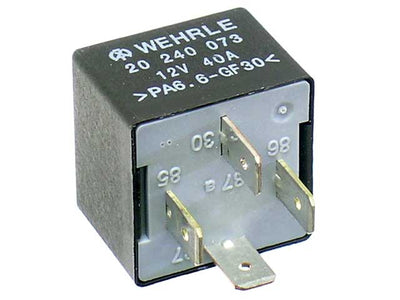 Mercedes-Benz Fuel Pump Relay 4-Prong - Small Black 40 Amp | 1994-2026 0025427219